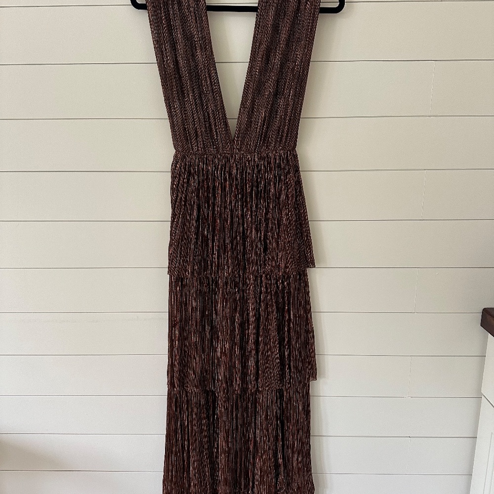 Sabina Musayev Skylar Gown in Bronze (XS) - Picture 5 of 7